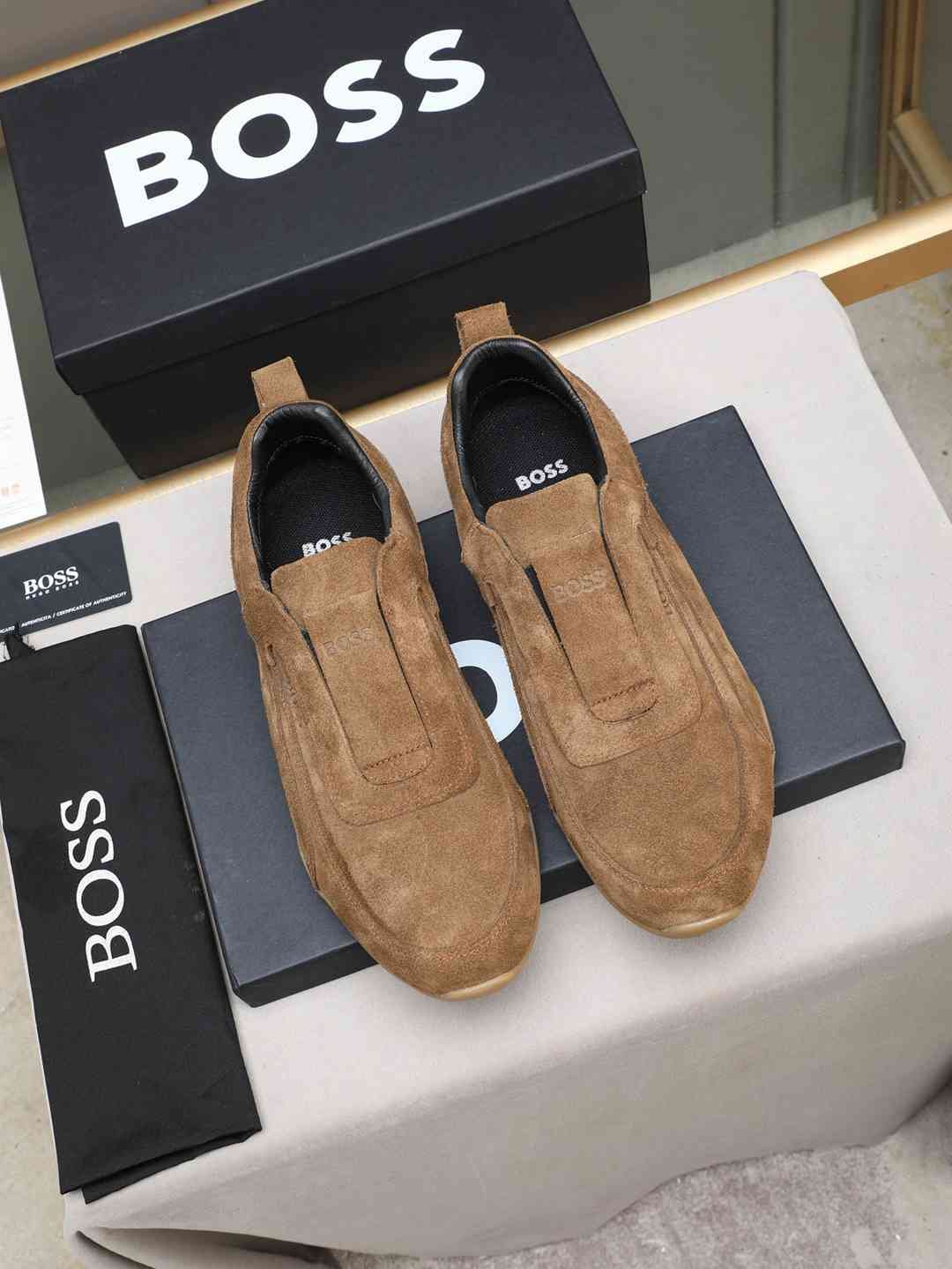 Boss Men’s Leather Casual Sneakers Colorway 15 1308250-15