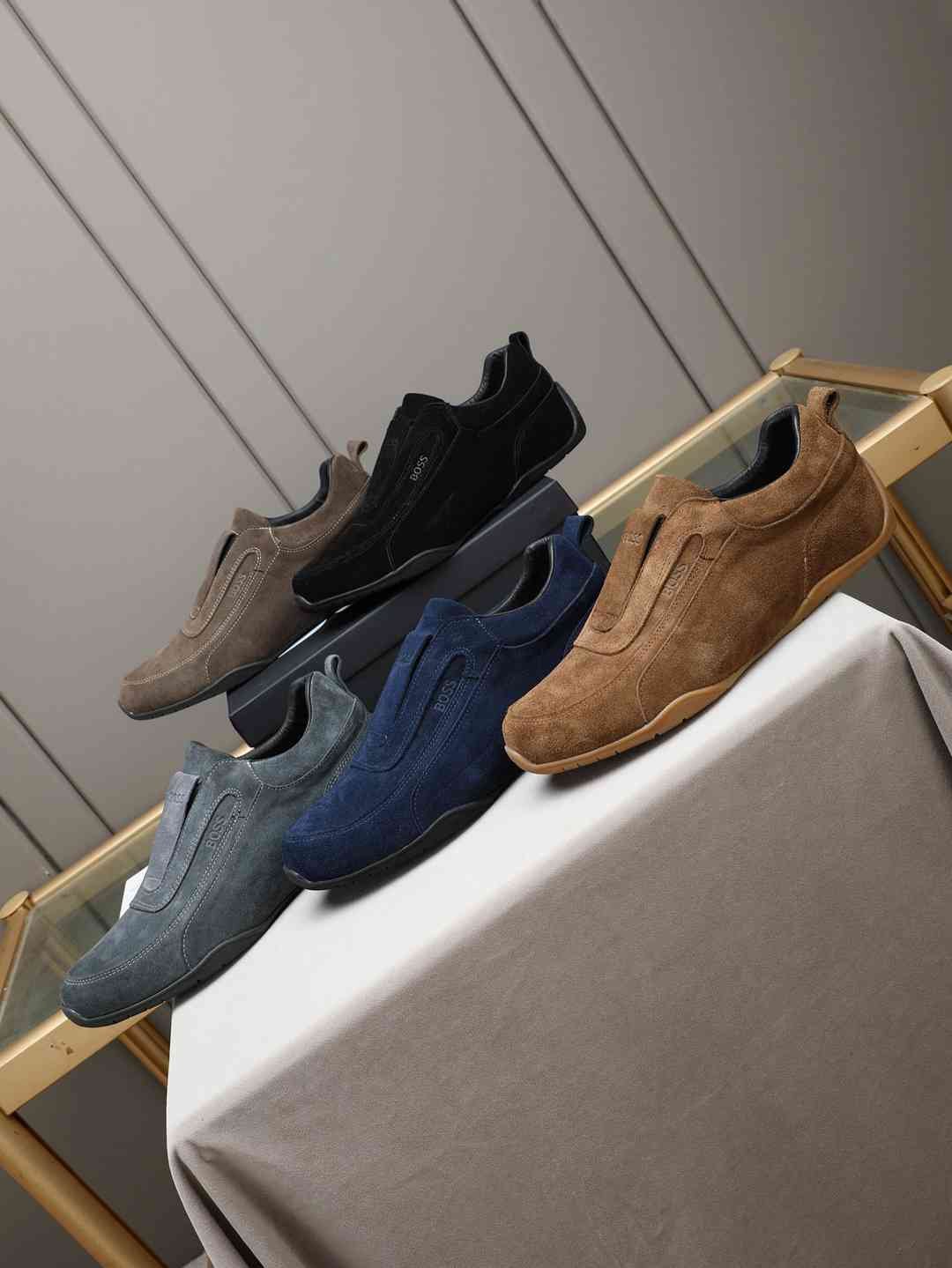 Boss Men’s Leather Casual Sneakers Colorway 15 1308250-15