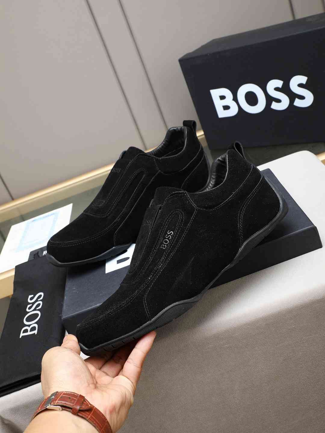 Boss Men’s Leather Casual Sneakers Colorway 14 1308250-14