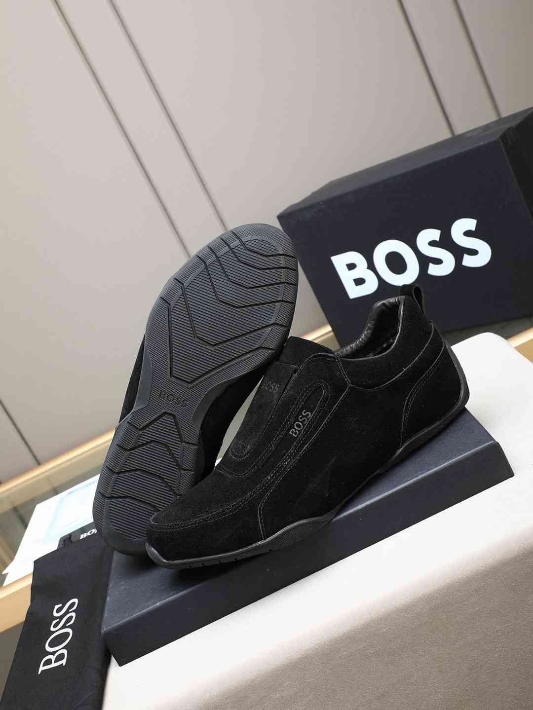 Boss Men’s Leather Casual Sneakers Colorway 14 1308250-14