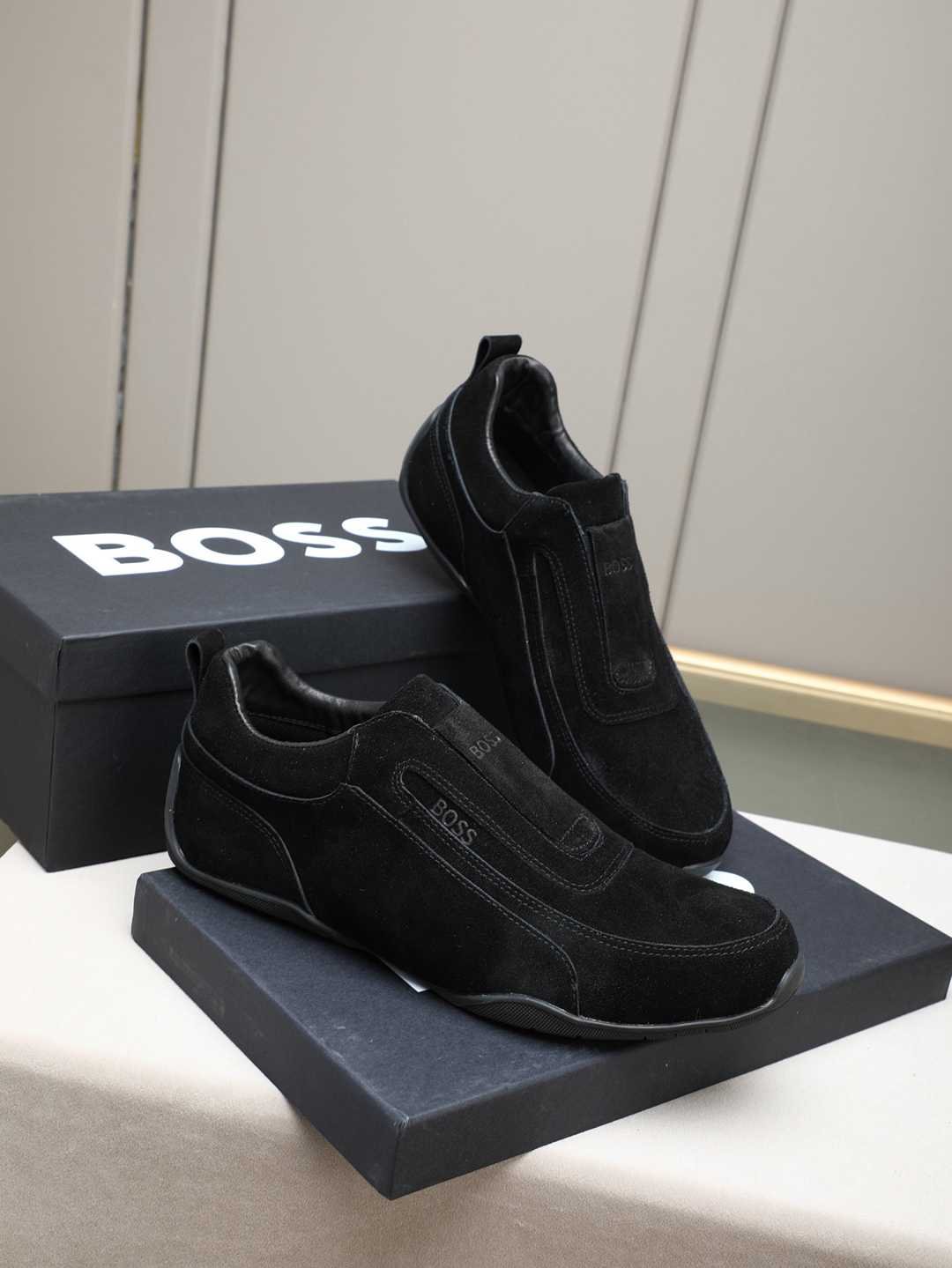 Boss Men’s Leather Casual Sneakers Colorway 14 1308250-14