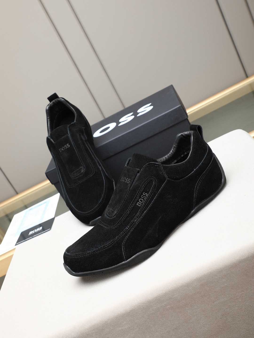 Boss Men’s Leather Casual Sneakers Colorway 14 1308250-14