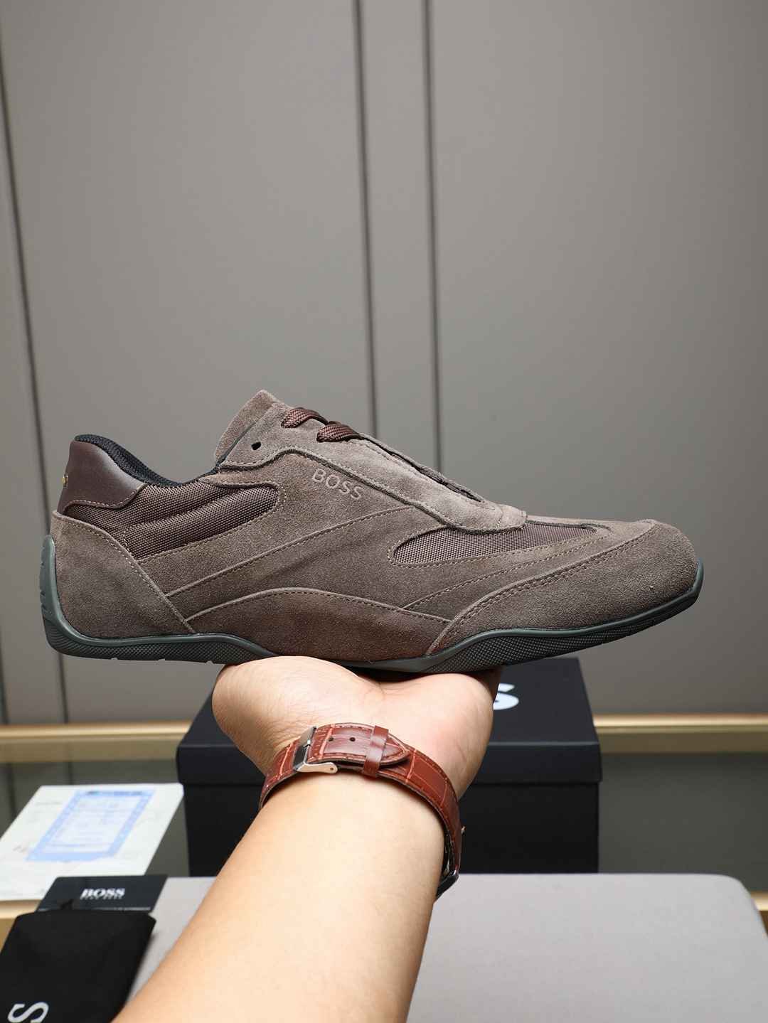 Boss Men's Leather Casual Sneakers Colorway 13 1308250-13