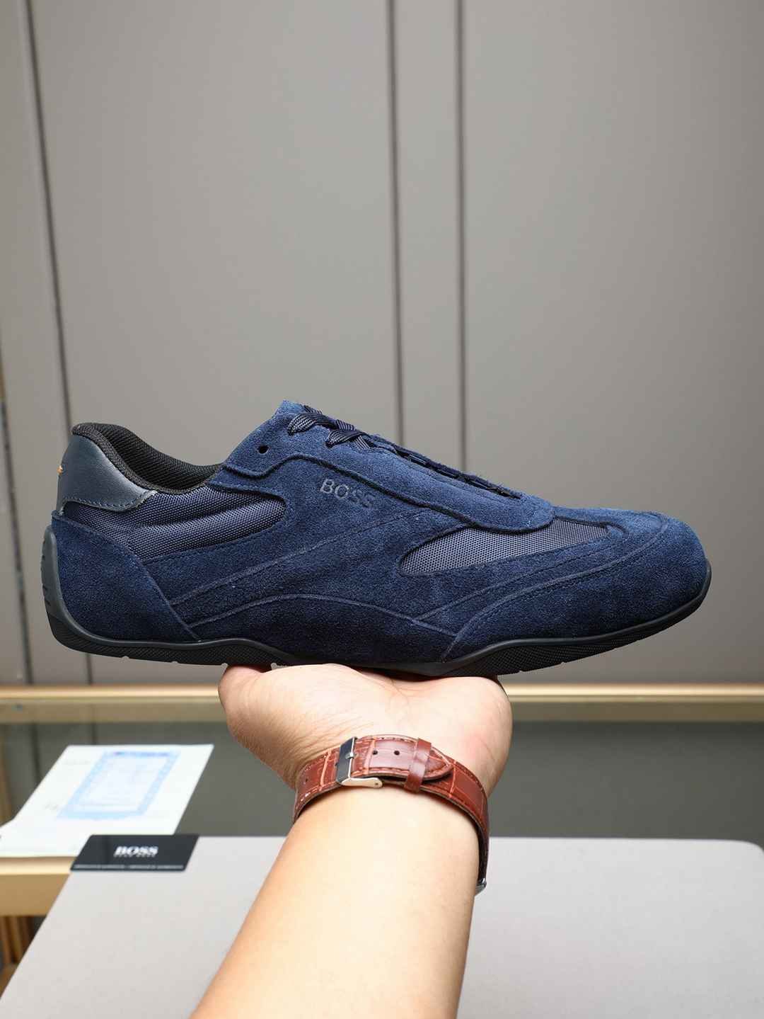 Boss Men's Leather Casual Sneakers Colorway 12 1308250-12