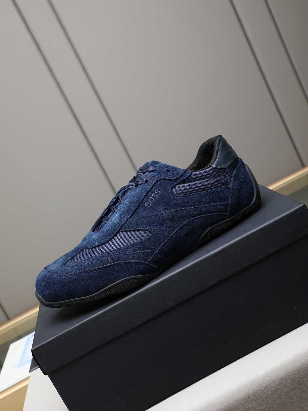 Boss Men’s Leather Casual Sneakers Colorway 12 1308250-12