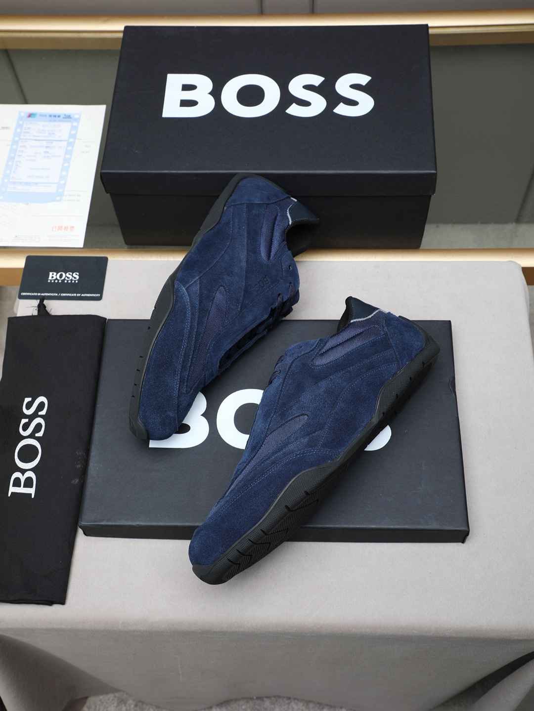 Boss Men’s Leather Casual Sneakers Colorway 12 1308250-12