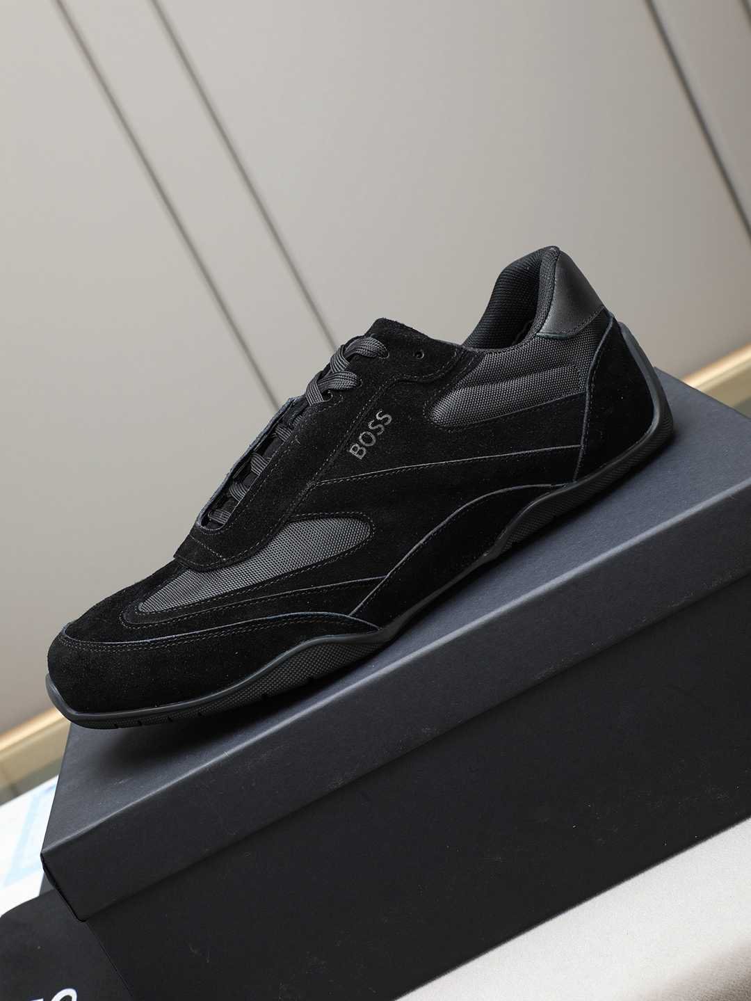 Boss Men’s Leather Casual Sneakers Colorway 11 1308250-11