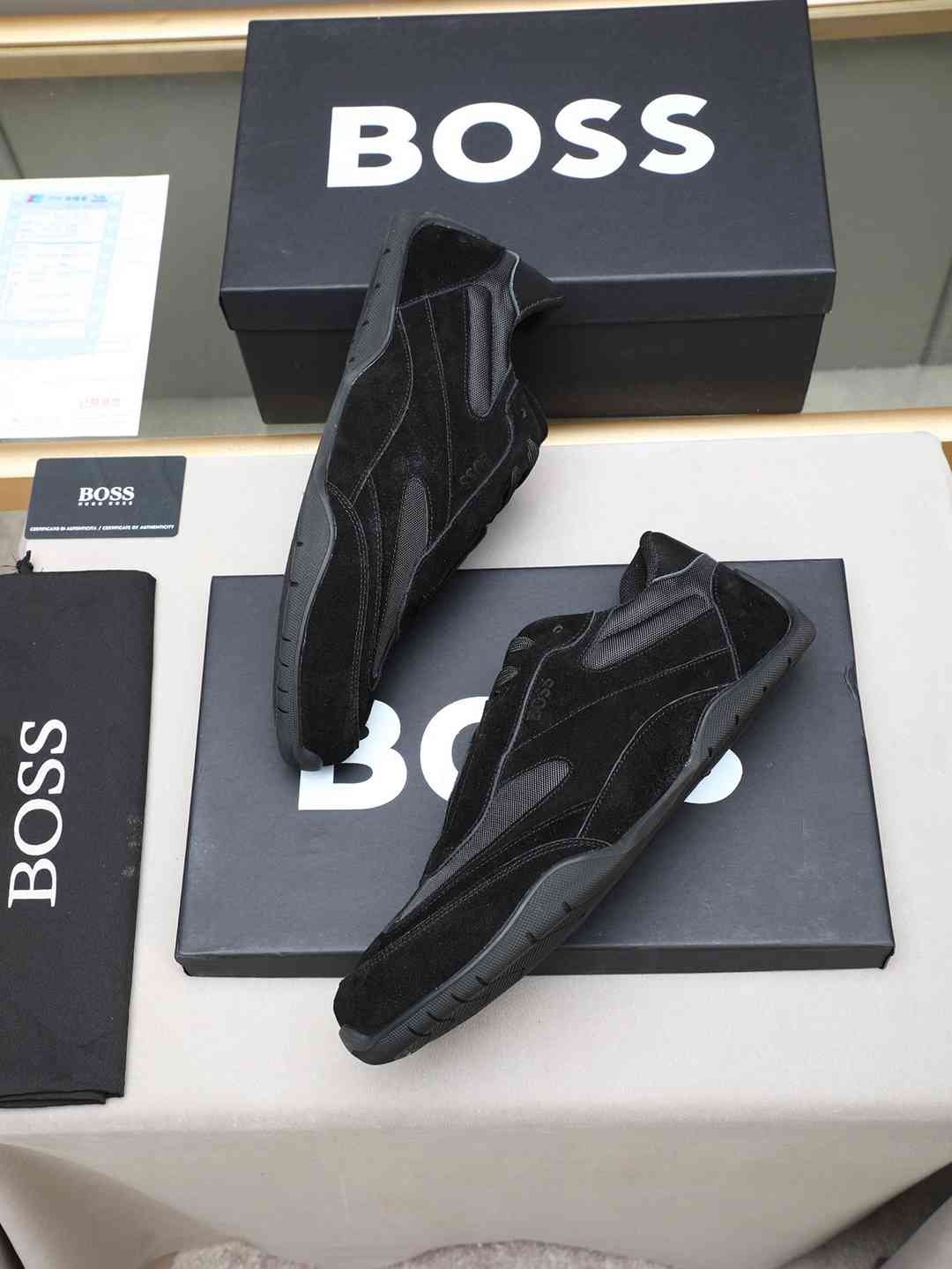 Boss Men’s Leather Casual Sneakers Colorway 11 1308250-11