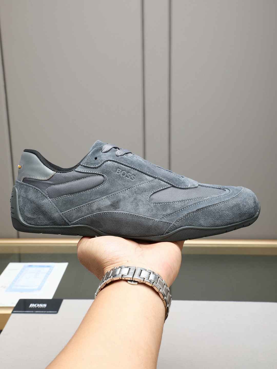 Boss Men's Leather Casual Sneakers Colorway 10 1308250-10