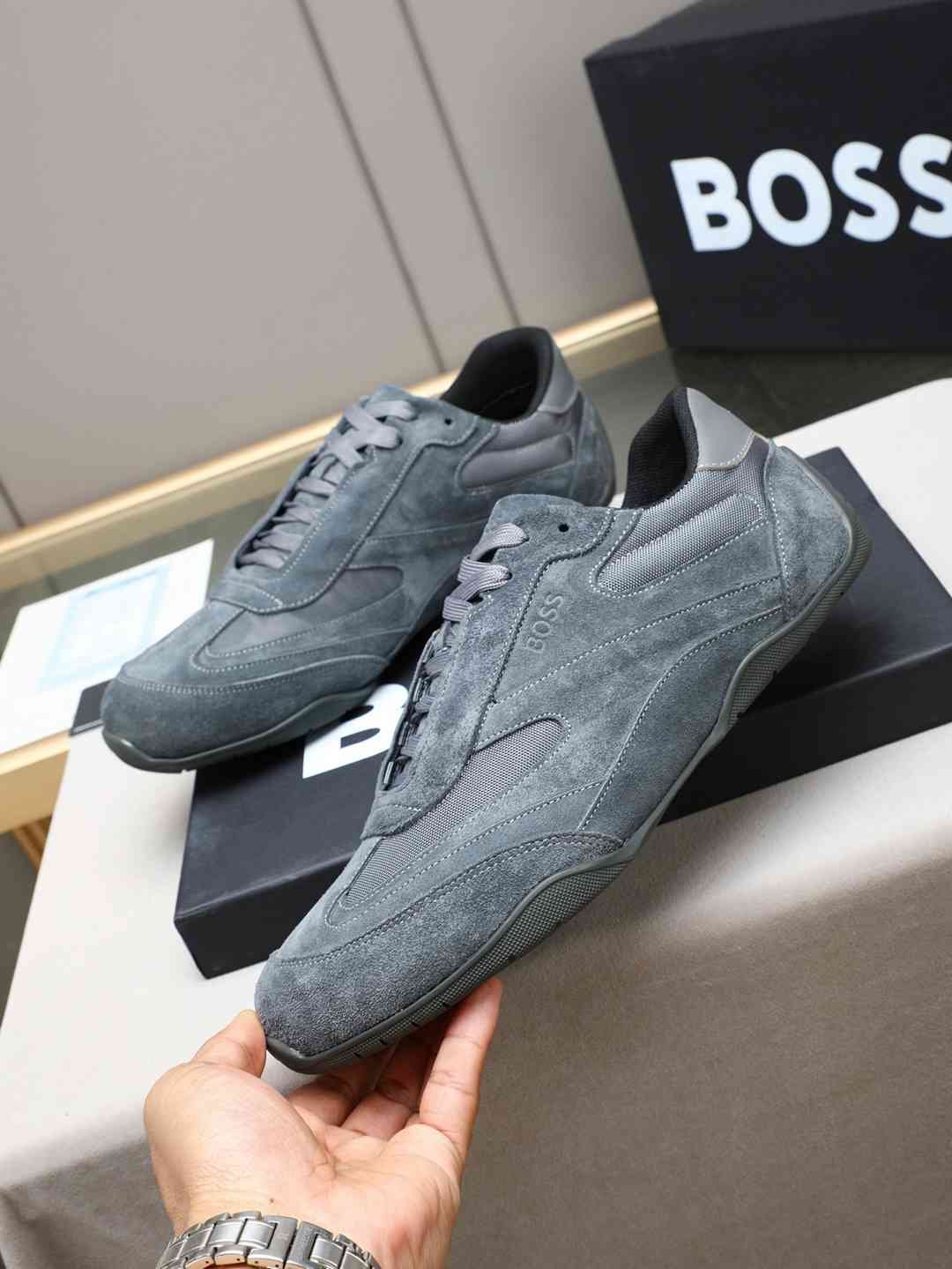 Boss Men’s Leather Casual Sneakers Colorway 10 1308250-10