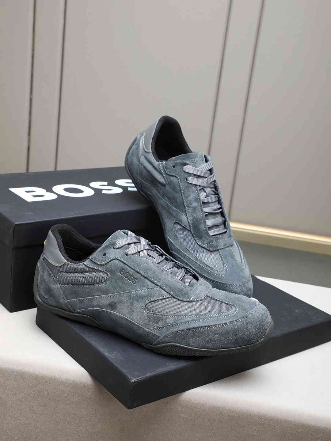 Boss Men’s Leather Casual Sneakers Colorway 10 1308250-10