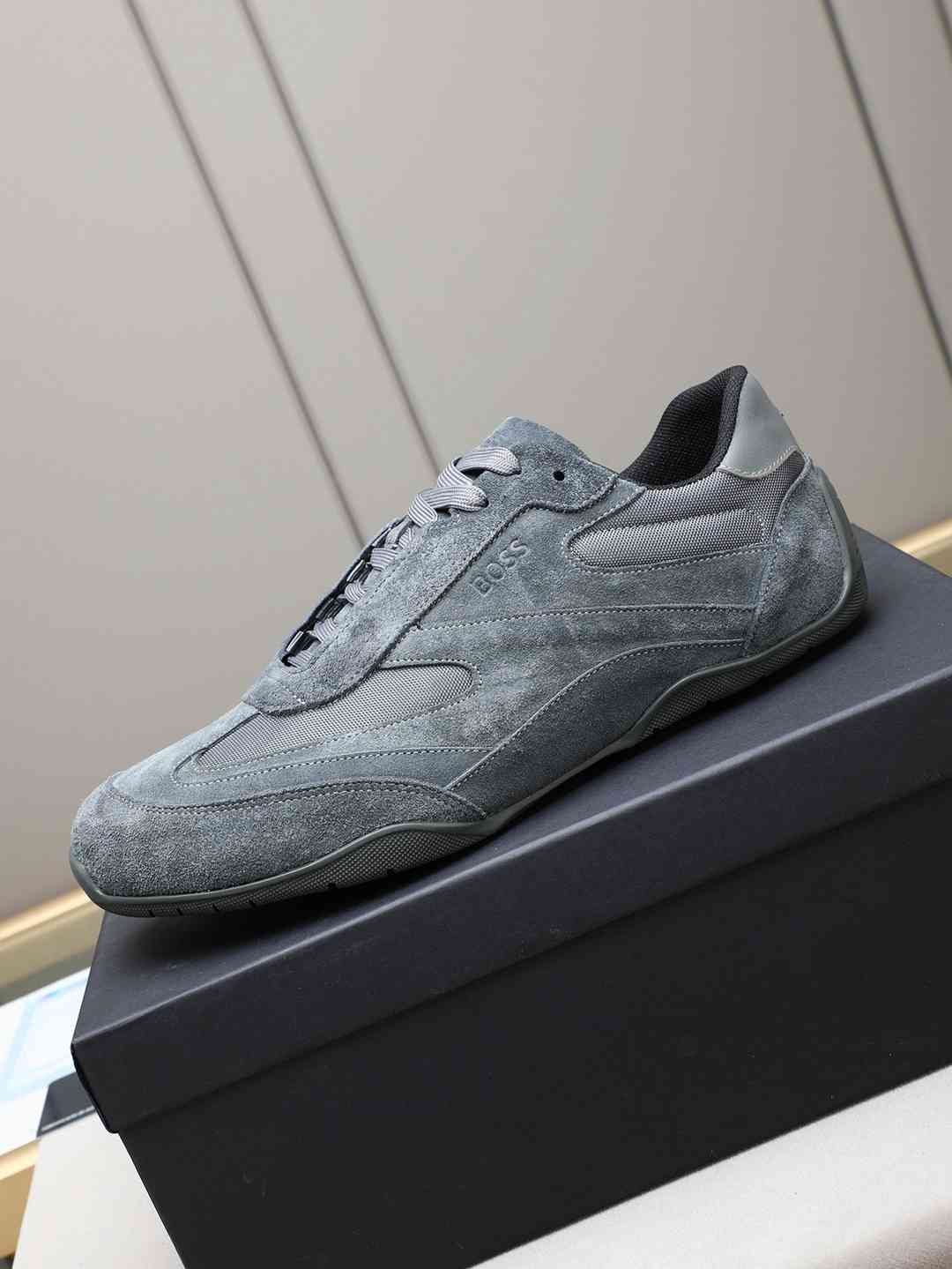 Boss Men’s Leather Casual Sneakers Colorway 10 1308250-10