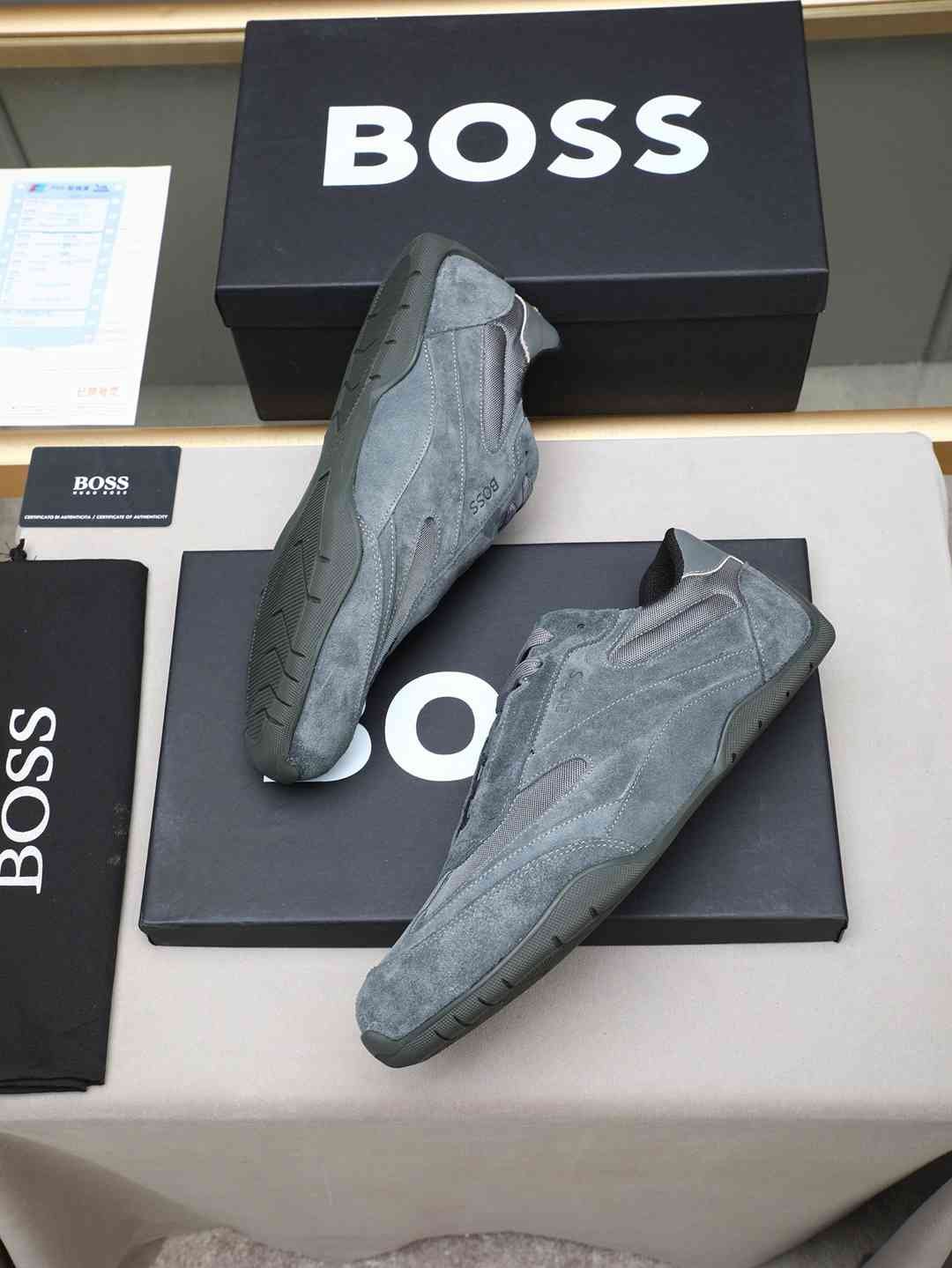 Boss Men’s Leather Casual Sneakers Colorway 10 1308250-10