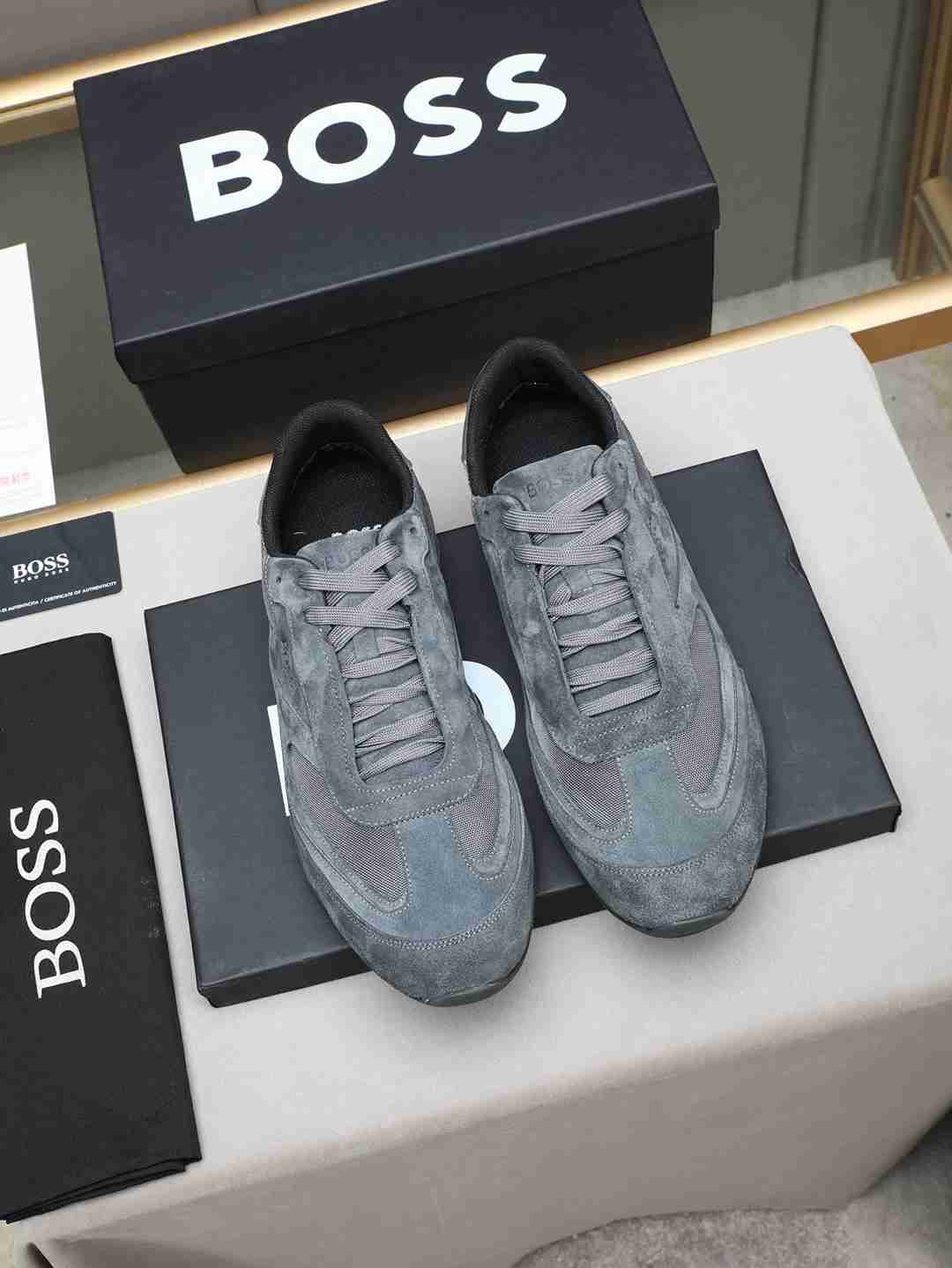 Boss Men’s Leather Casual Sneakers Colorway 10 1308250-10