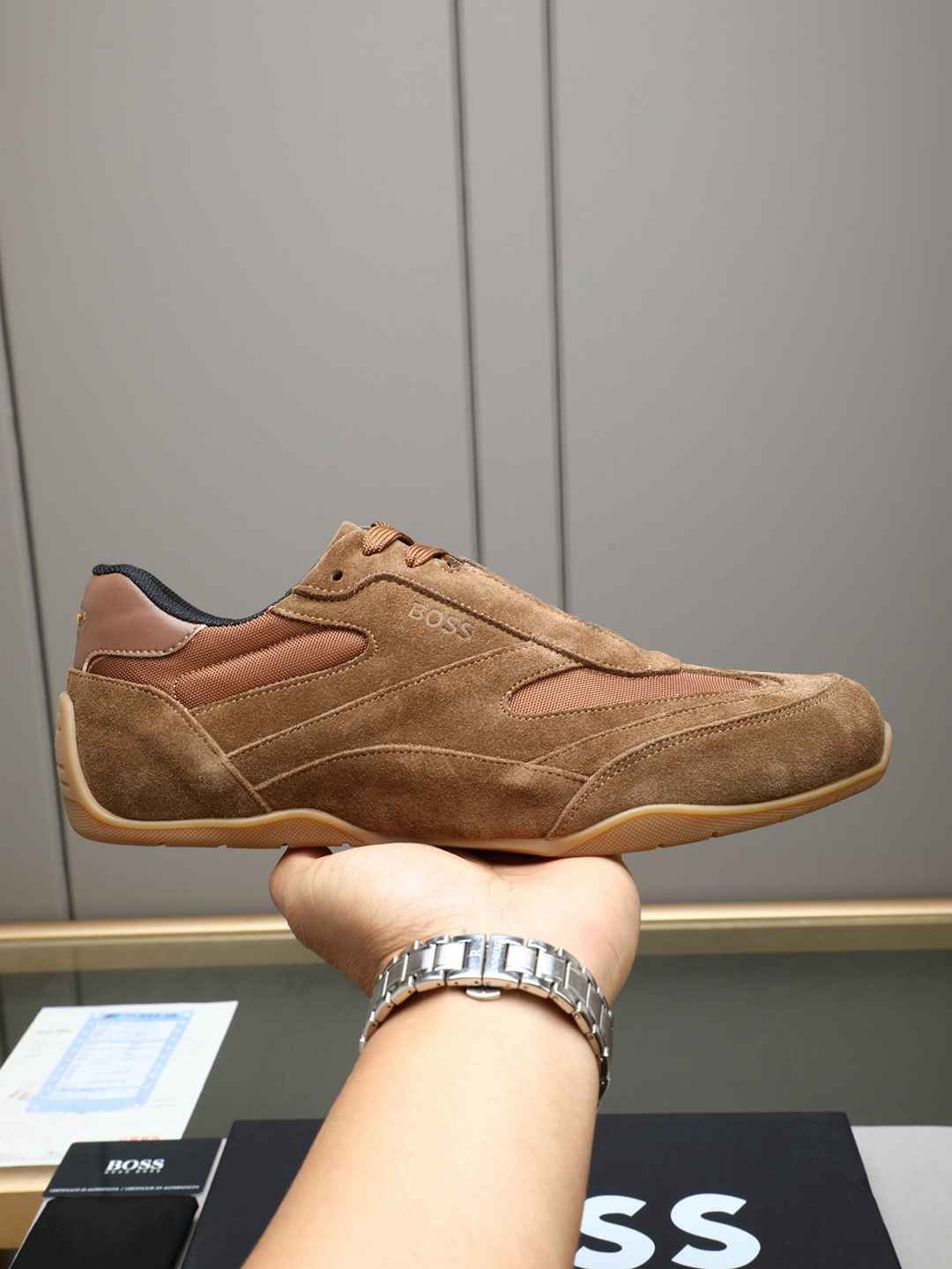 Boss Men's Leather Casual Sneakers Colorway 9 1308250-9