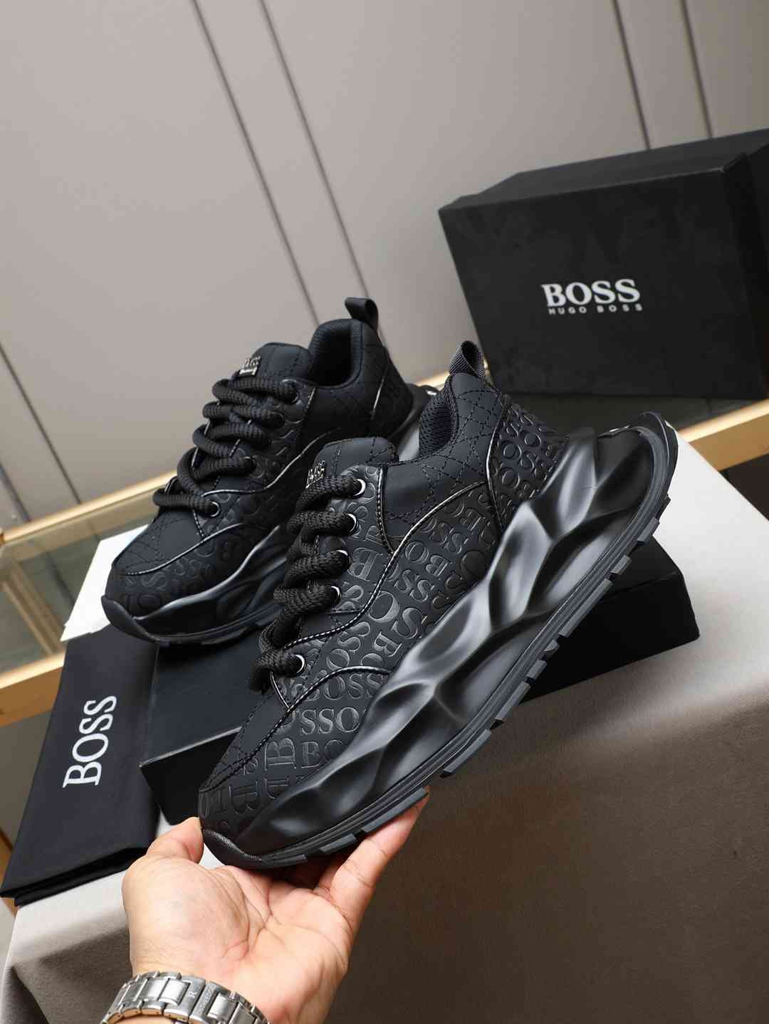 Boss Leather Designer Sneakers 1308310