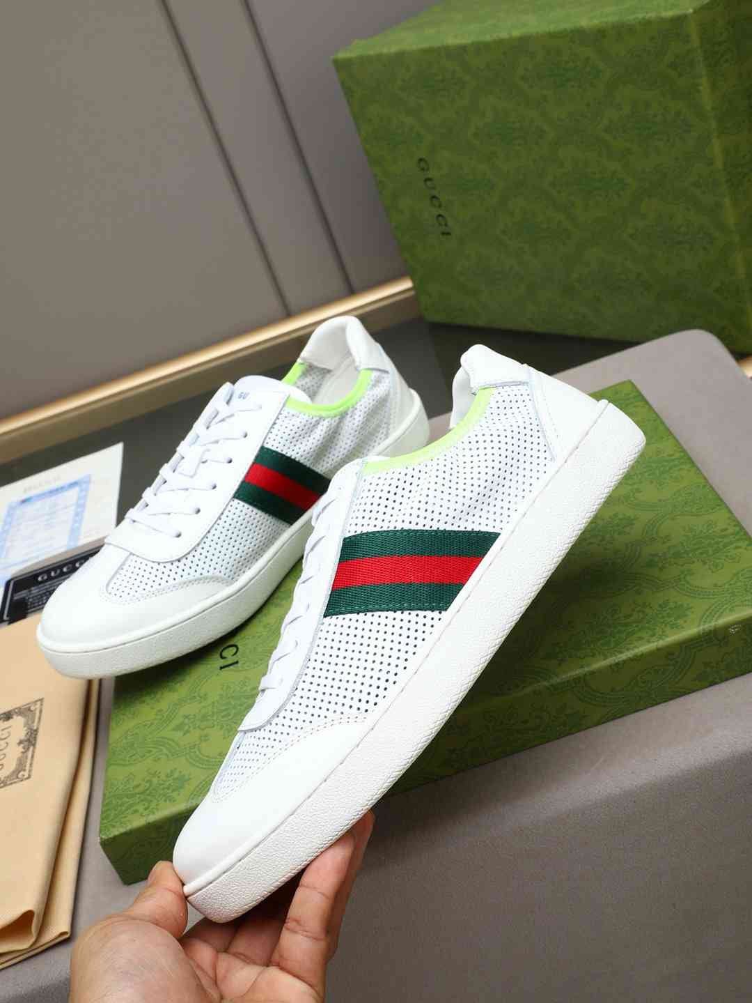 Gucci Leather Court Sneakers Colorway 3 1308230-3