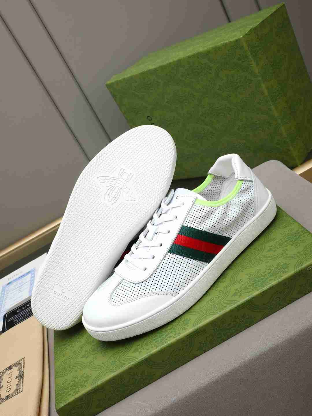 Gucci Leather Court Sneakers Colorway 3 1308230-3