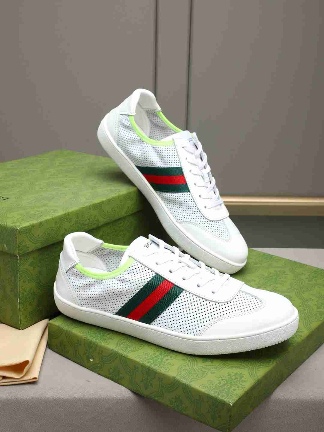 Gucci Leather Court Sneakers Colorway 3 1308230-3