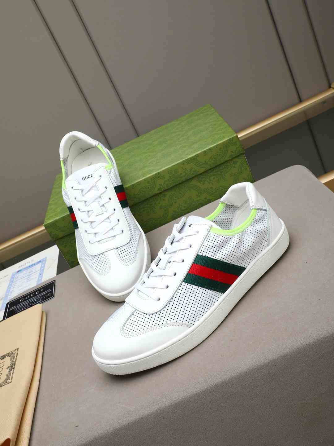 Gucci Leather Court Sneakers Colorway 3 1308230-3