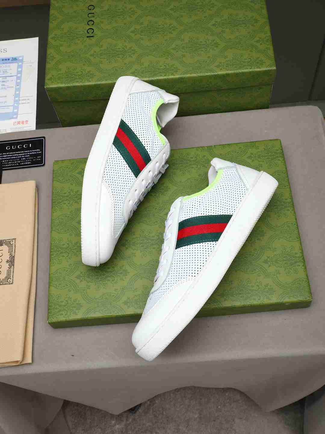 Gucci Leather Court Sneakers Colorway 3 1308230-3