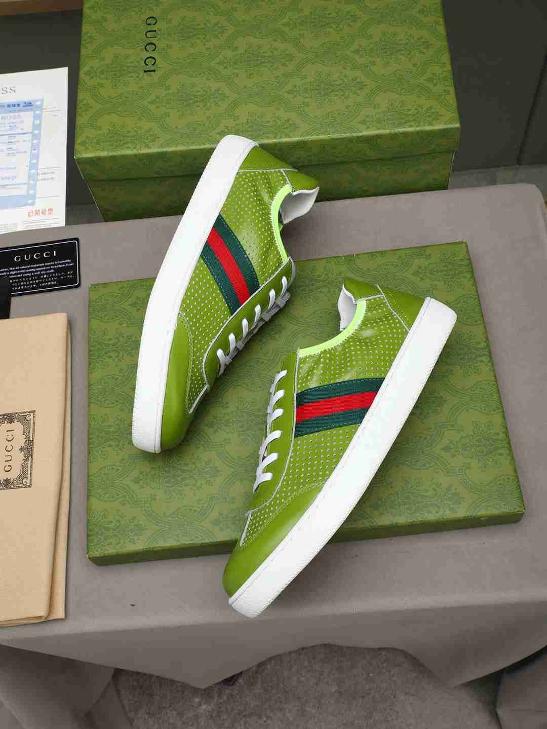 Gucci Leather Court Sneakers 1308230
