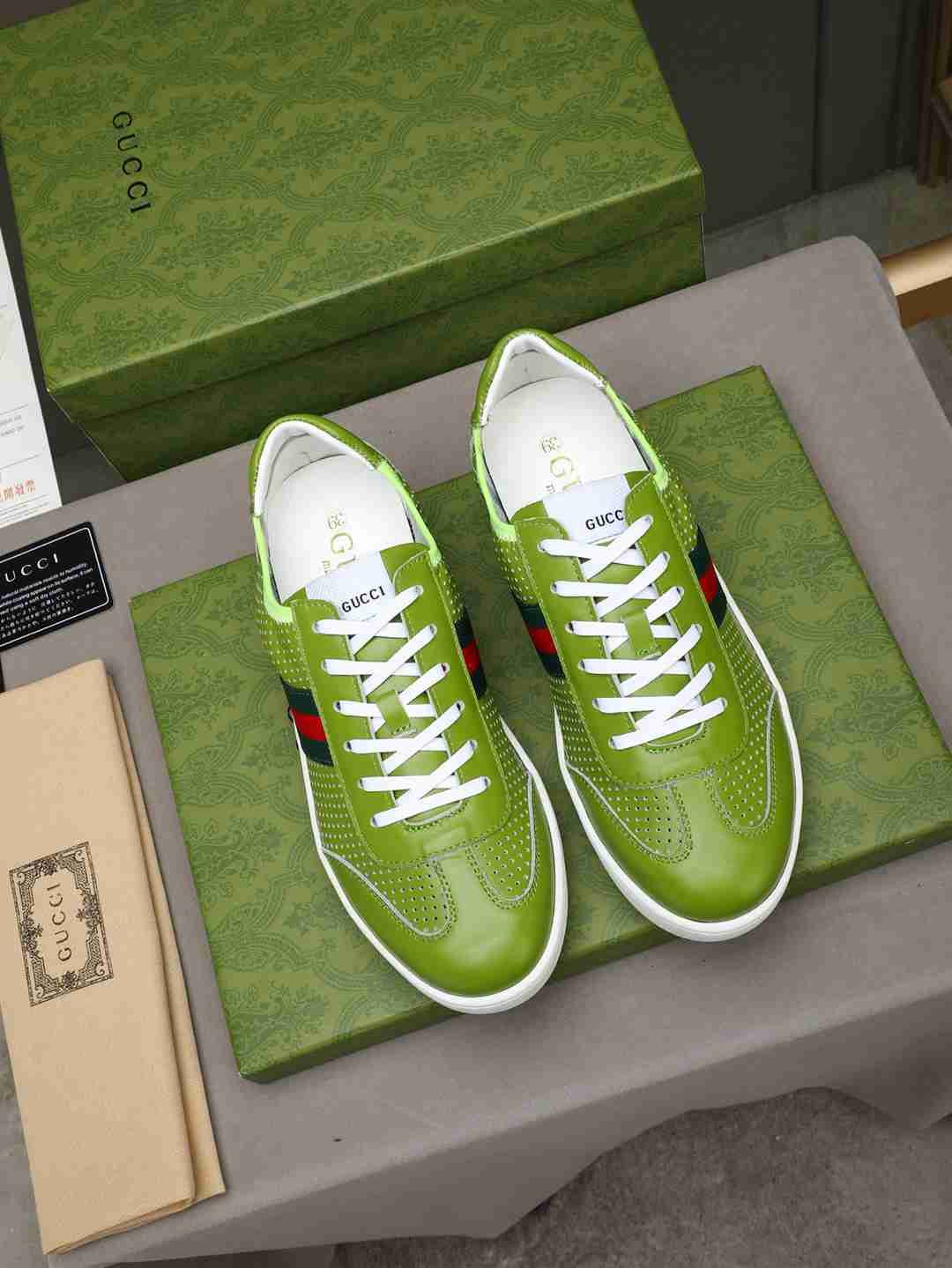 Gucci Leather Court Sneakers 1308230