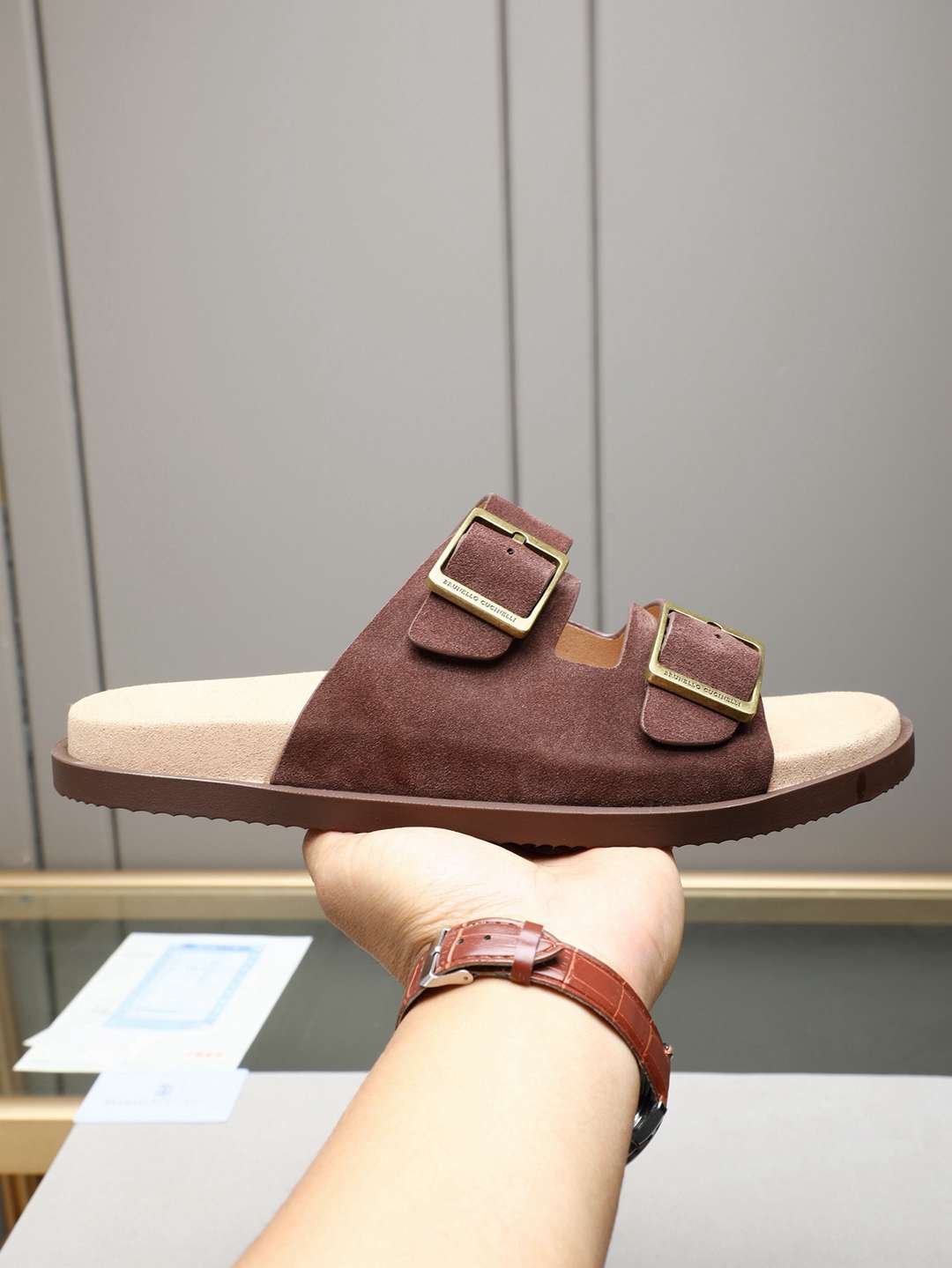 Brunello Cucinelli Men's Brunello Cucinelli Slides Colorway 9 1308190-9