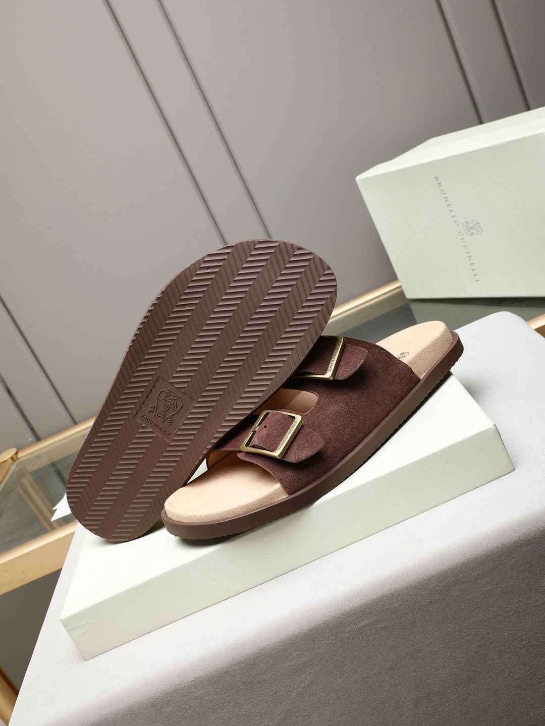 Brunello Cucinelli Men’s Brunello Cucinelli Slides Colorway 9 1308190-9