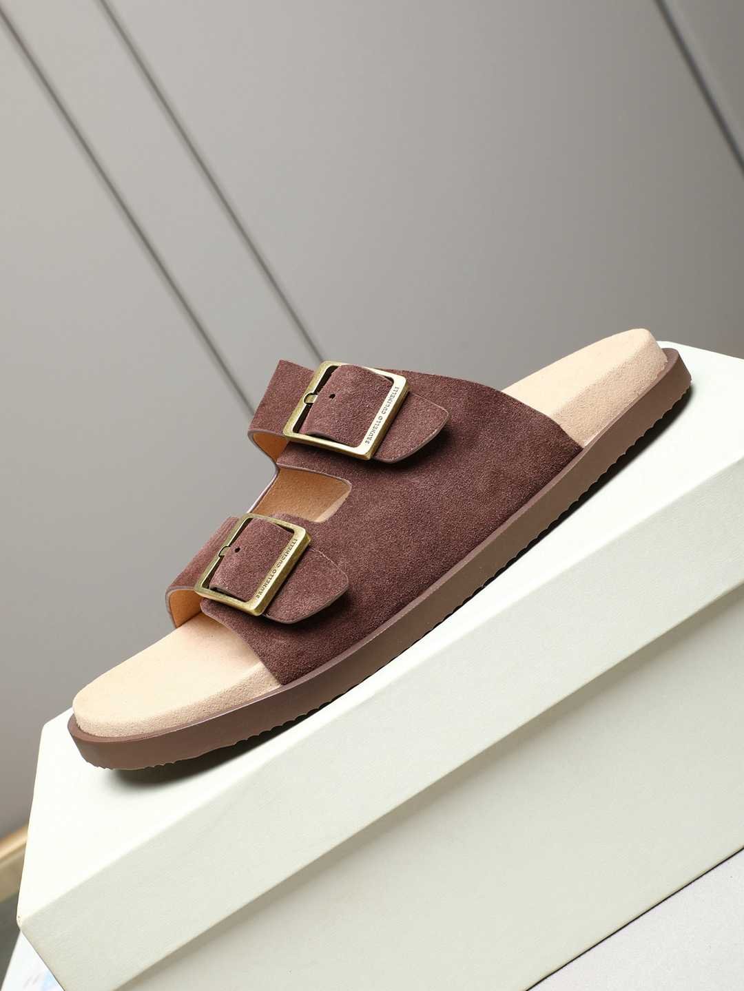 Brunello Cucinelli Men’s Brunello Cucinelli Slides Colorway 9 1308190-9