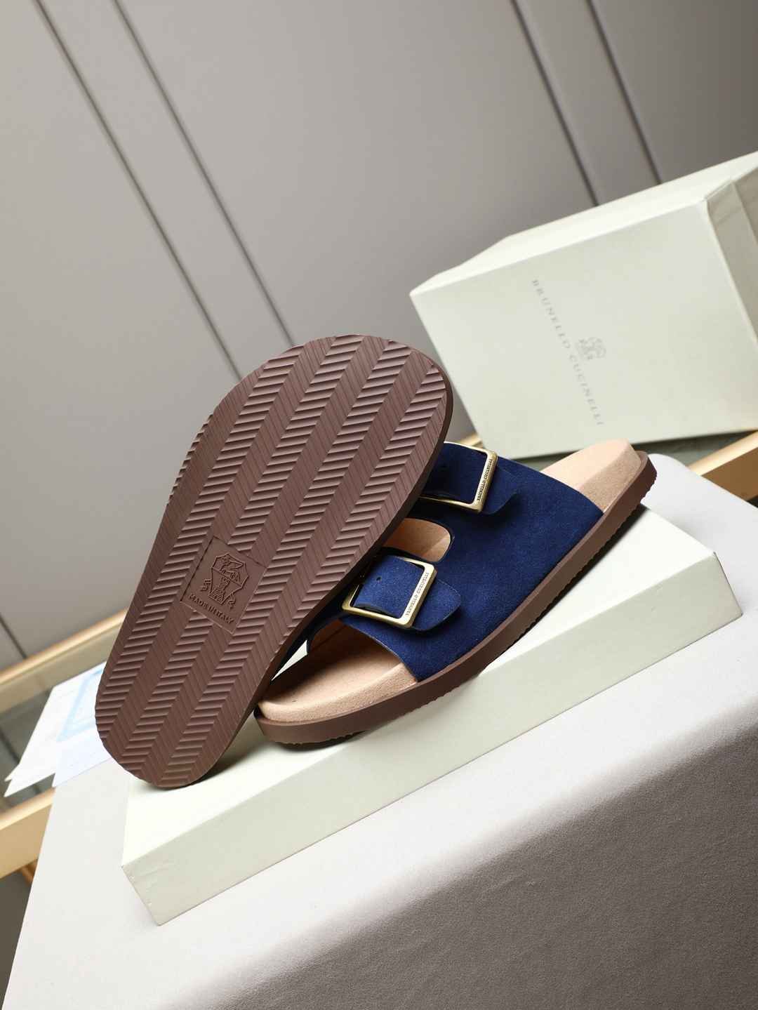 Brunello Cucinelli Men’s Brunello Cucinelli Slides Colorway 8 1308190-8