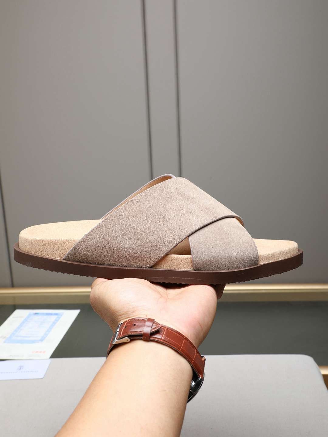 Brunello Cucinelli Men's Brunello Cucinelli Slides Colorway 29 1308180-29
