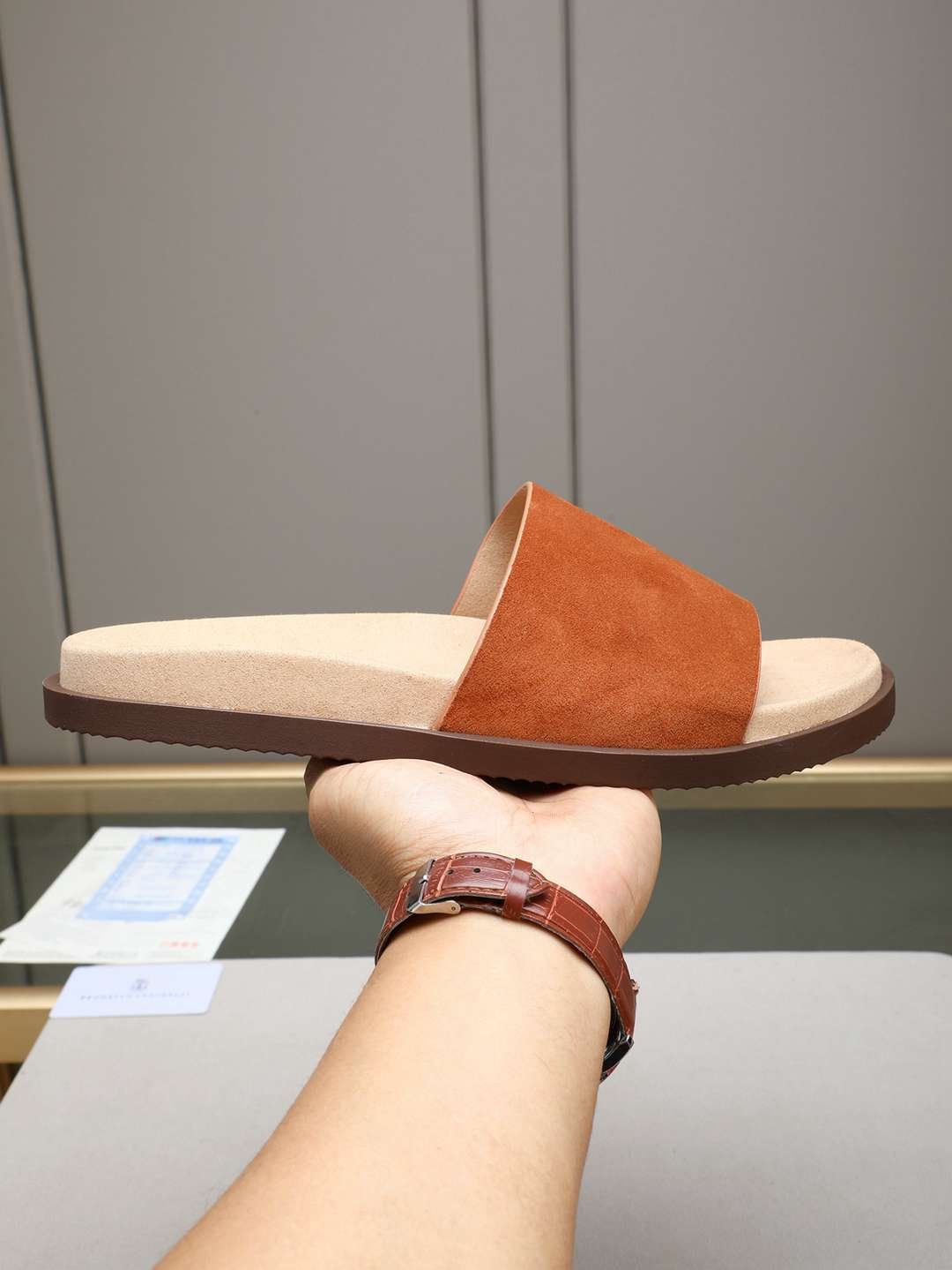 Brunello Cucinelli Men's Brunello Cucinelli Slides Colorway 27 1308180-27
