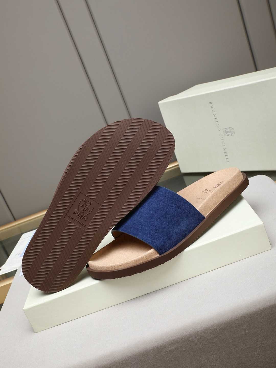 Brunello Cucinelli Men’s Brunello Cucinelli Slides Colorway 23 1308180-23
