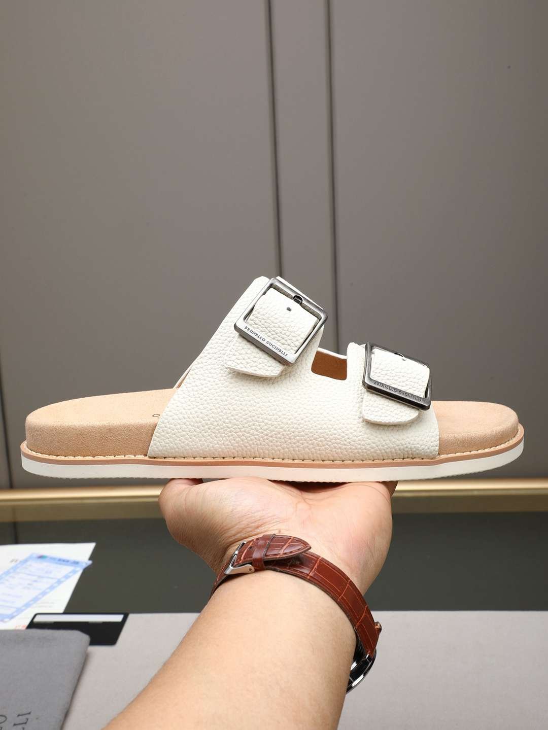 Brunello Cucinelli Men's Brunello Cucinelli Slides Colorway 6 1308190-6