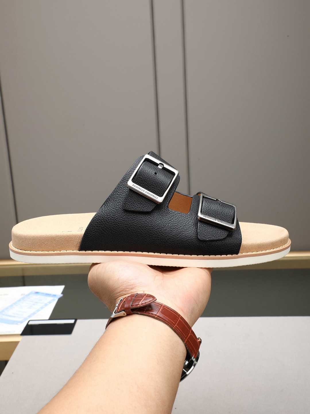 Brunello Cucinelli Men's Brunello Cucinelli Slides Colorway 5 1308190-5