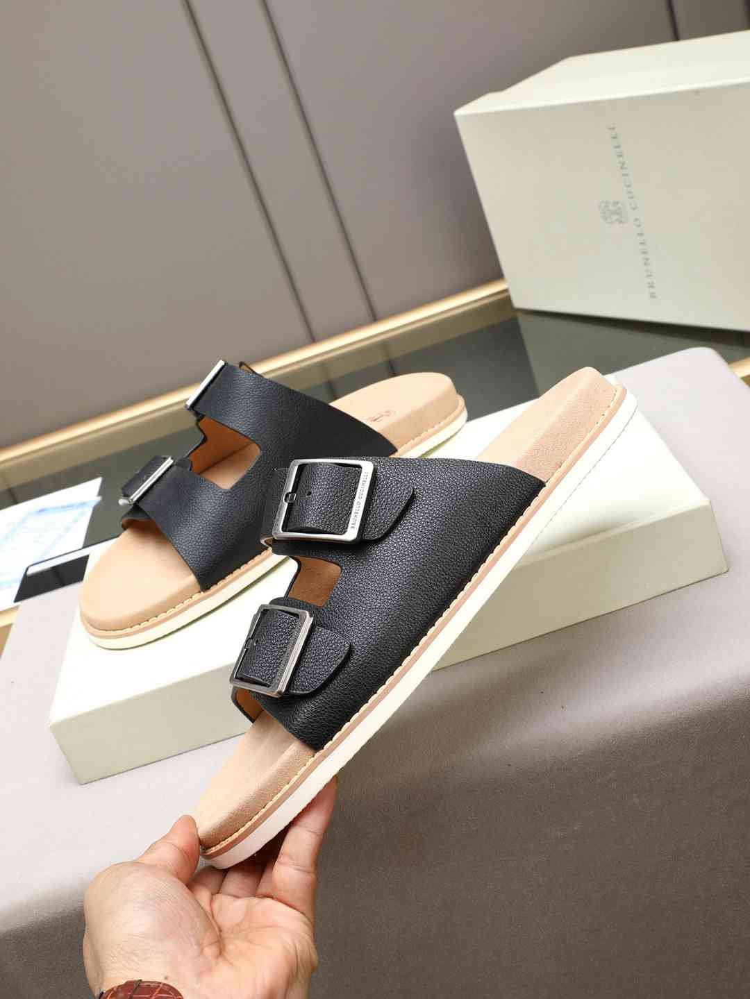 Brunello Cucinelli Men’s Brunello Cucinelli Slides Colorway 5 1308190-5