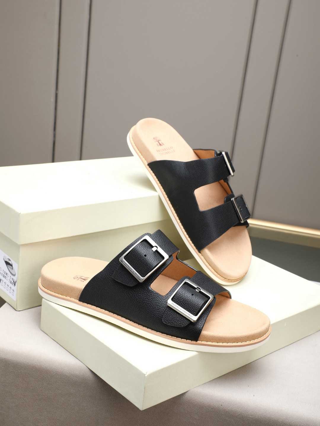 Brunello Cucinelli Men’s Brunello Cucinelli Slides Colorway 5 1308190-5
