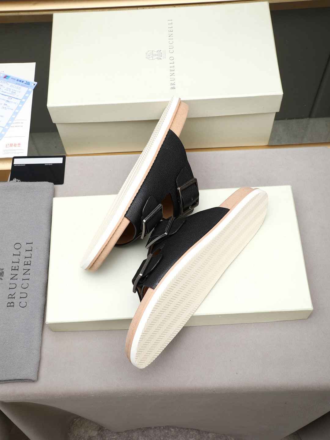 Brunello Cucinelli Men’s Brunello Cucinelli Slides Colorway 5 1308190-5