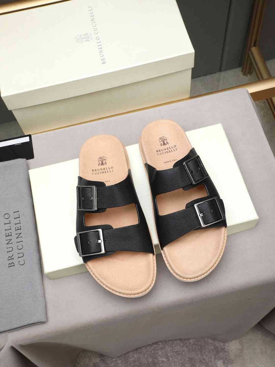 Brunello Cucinelli Men’s Brunello Cucinelli Slides Colorway 5 1308190-5