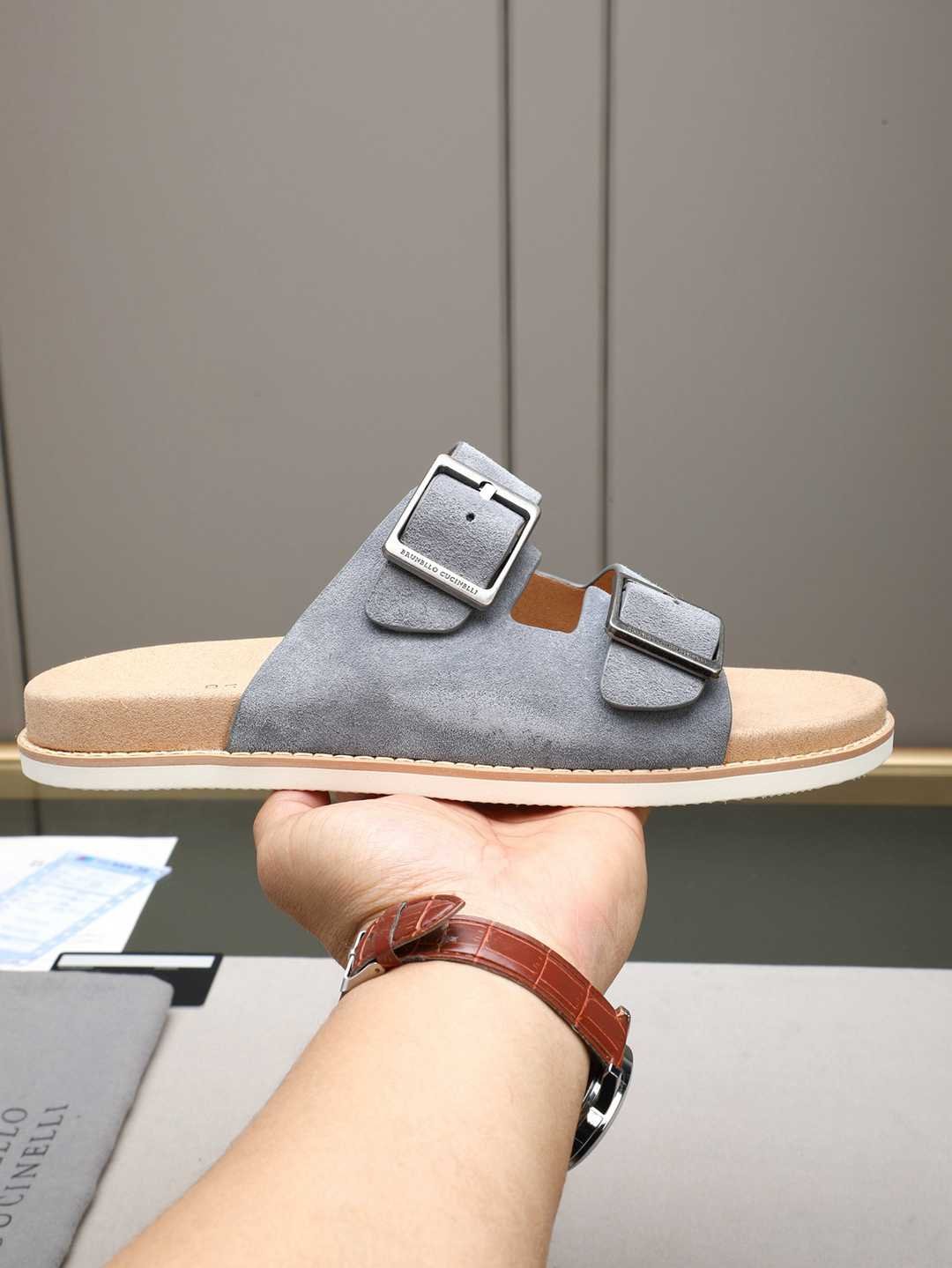 Brunello Cucinelli Men's Brunello Cucinelli Slides Colorway 4 1308190-4