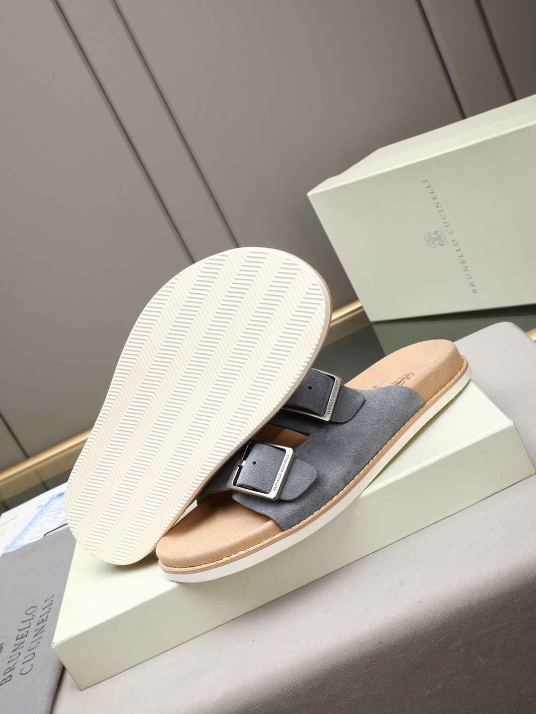 Brunello Cucinelli Men’s Brunello Cucinelli Slides Colorway 4 1308190-4