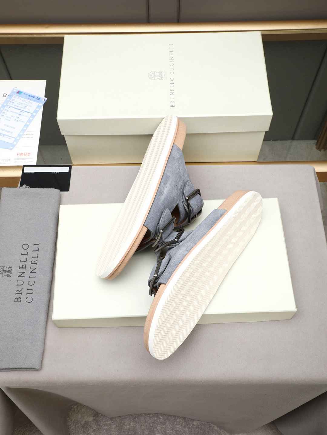 Brunello Cucinelli Men’s Brunello Cucinelli Slides Colorway 4 1308190-4