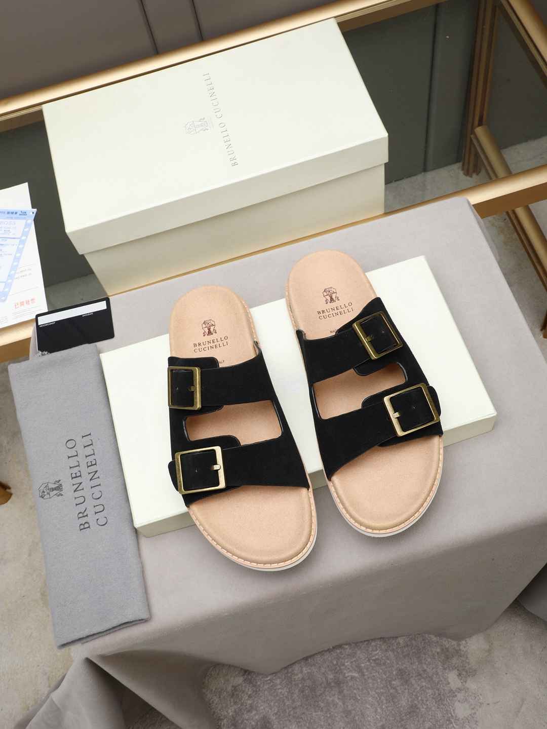 Brunello Cucinelli Men’s Brunello Cucinelli Slides Colorway 3 1308190-3