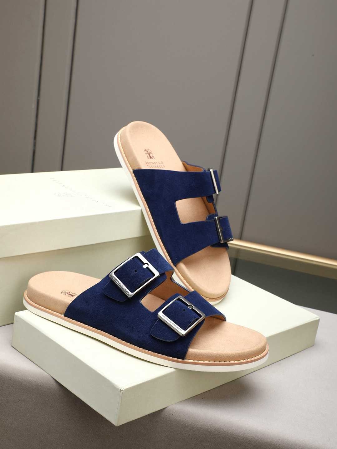 Brunello Cucinelli Men’s Brunello Cucinelli Slides Colorway 2 1308190-2
