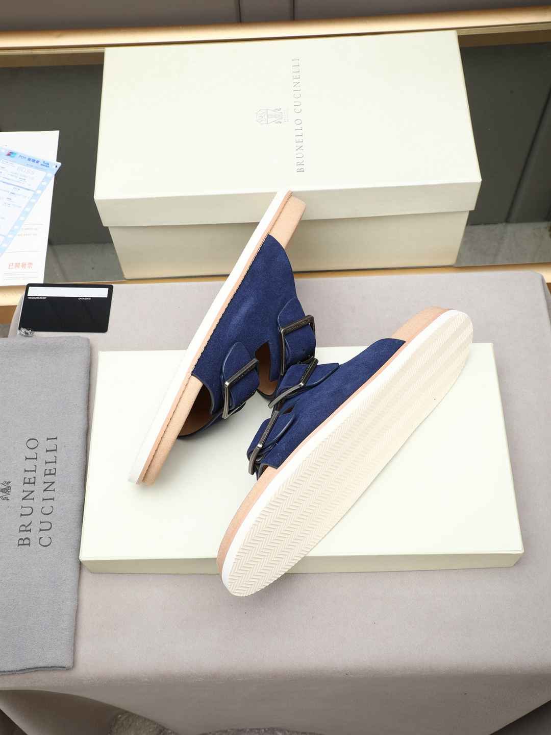 Brunello Cucinelli Men’s Brunello Cucinelli Slides Colorway 2 1308190-2