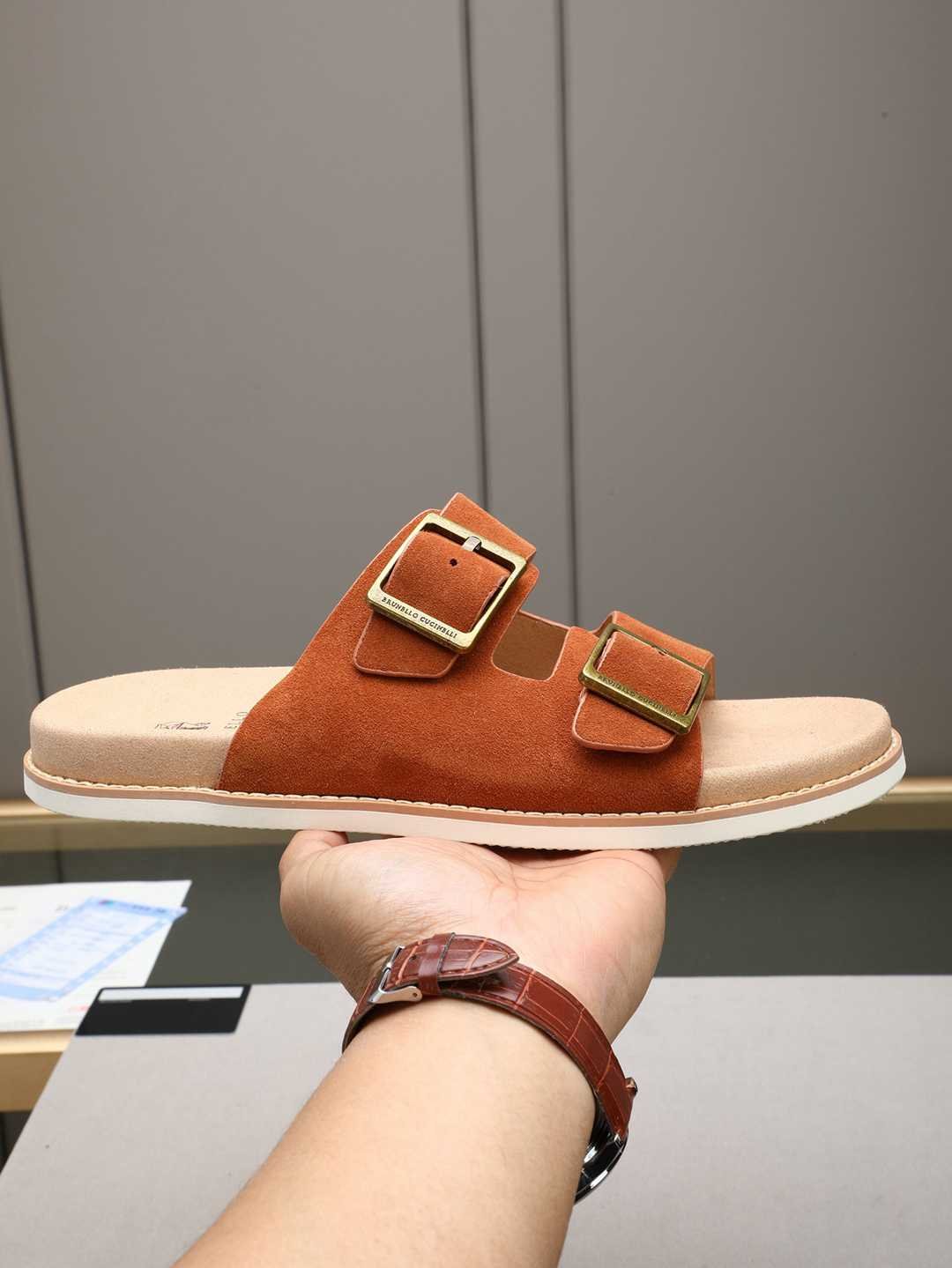 Brunello Cucinelli Men's Brunello Cucinelli Slides Colorway 1 1308190-1
