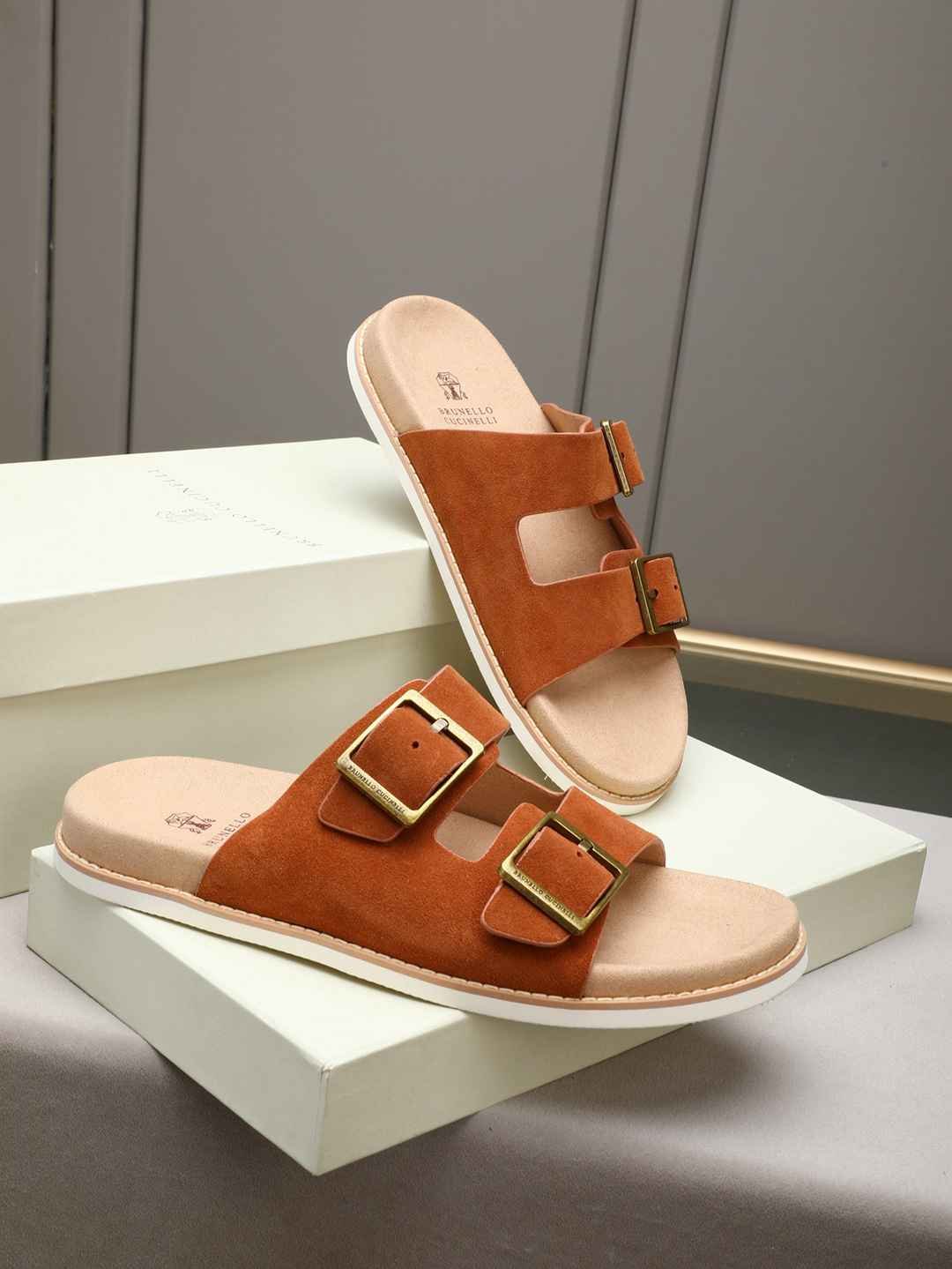 Brunello Cucinelli Men’s Brunello Cucinelli Slides Colorway 1 1308190-1