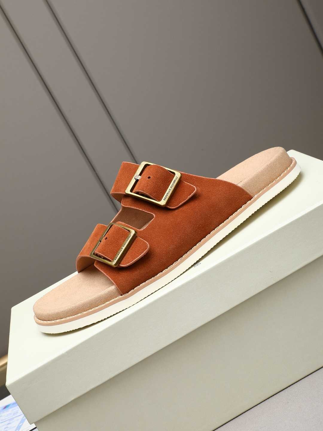 Brunello Cucinelli Men’s Brunello Cucinelli Slides Colorway 1 1308190-1