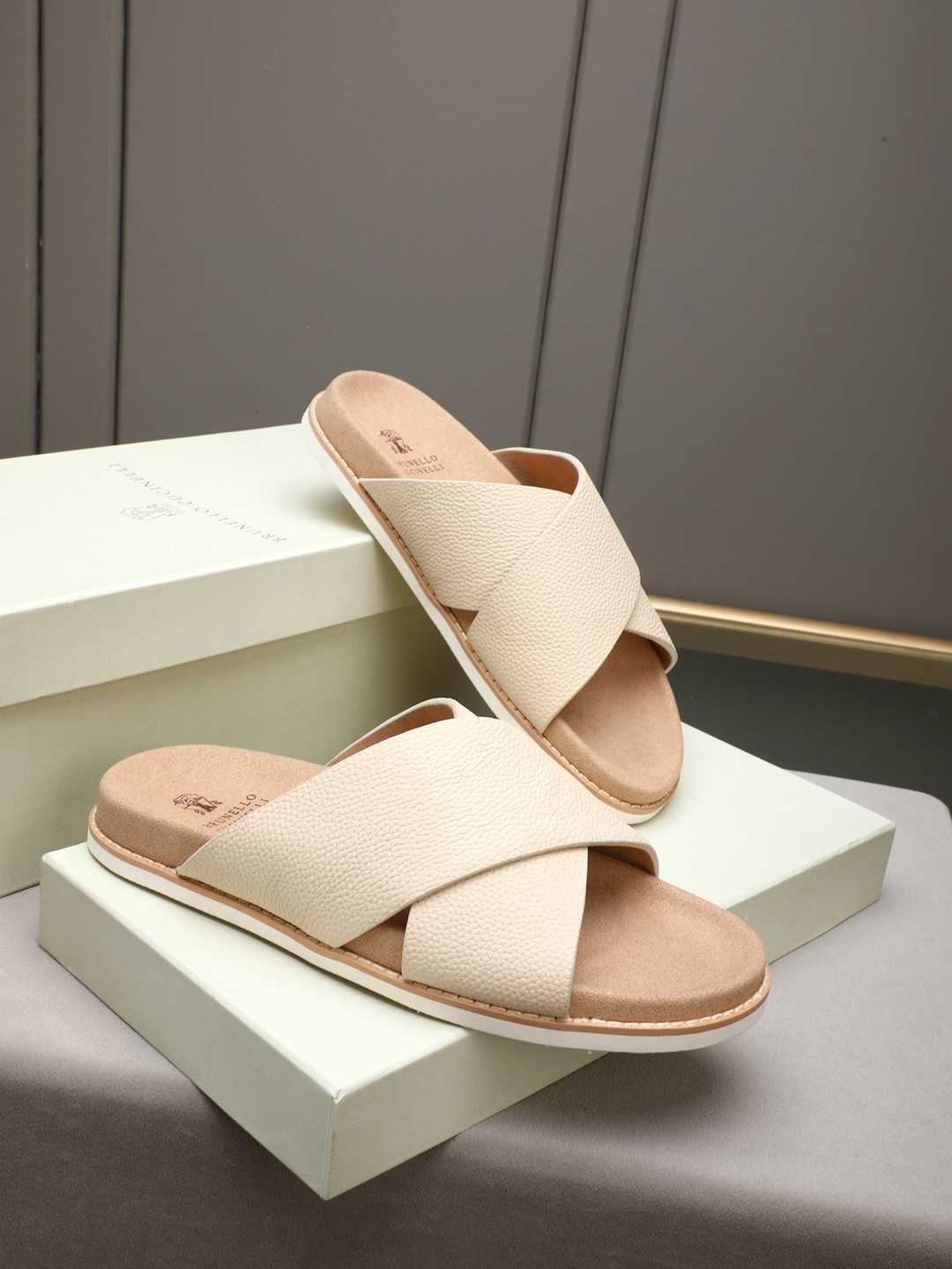 Brunello Cucinelli Men’s Brunello Cucinelli Slides Colorway 21 1308180-21